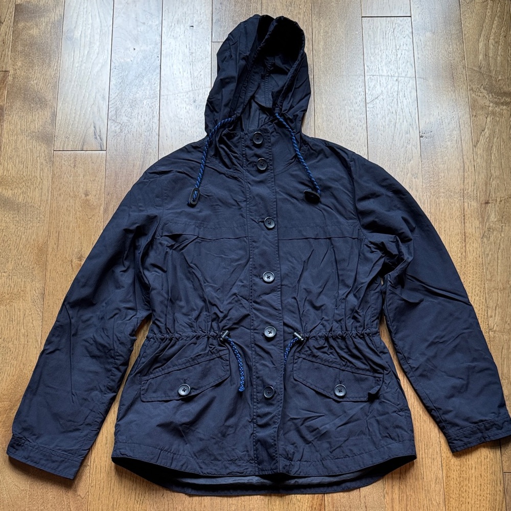 J. Crew Factory Dark Blue Utility Jacket rain jacket